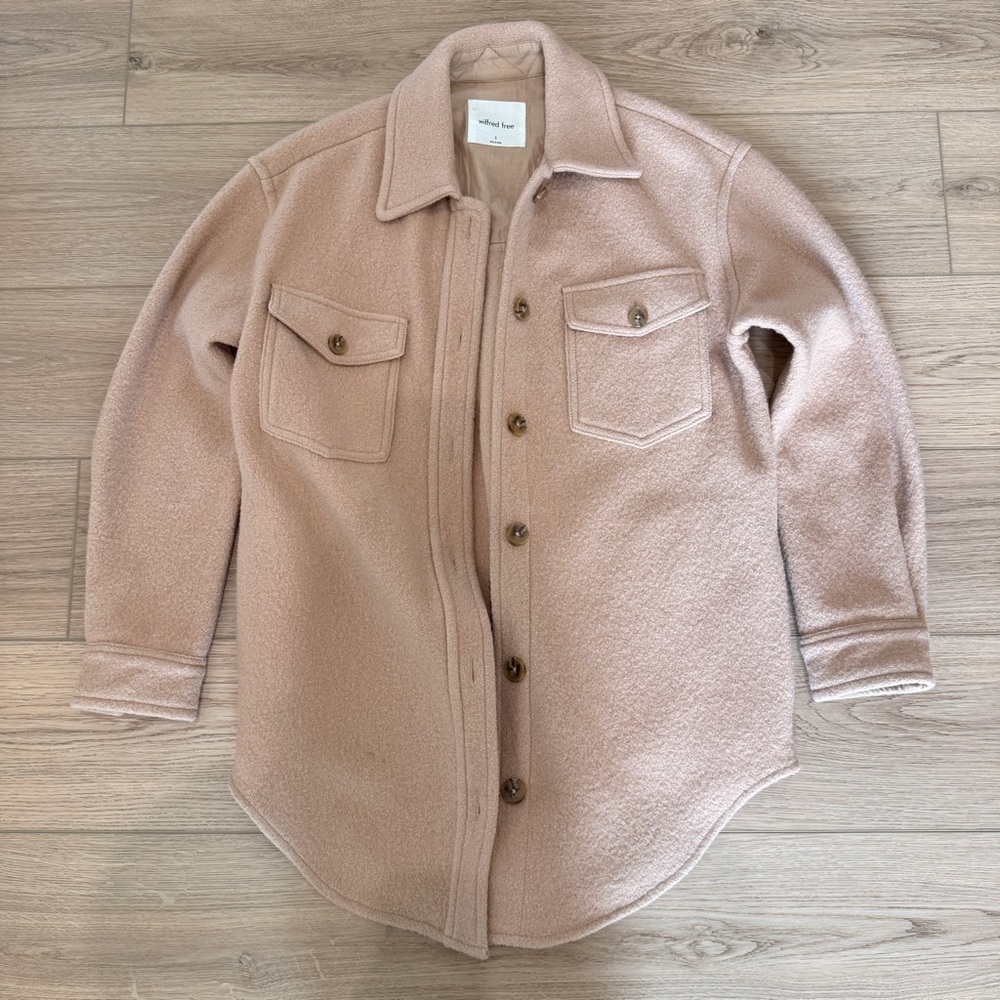 Aritzia Wilfred Free Ganna Wool Shirt Jacket